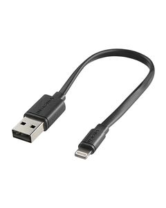 Insignia™ - Apple MFi Certified 6" Lightning Charge-and-Sync Cable - Black