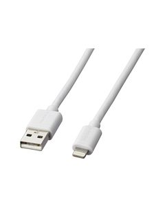 Insignia™ - Apple MFi Certified 10' Lightning Charge-and-Sync Cable - White