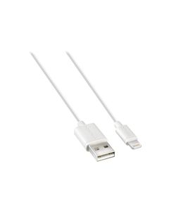 Insignia™ - 4' Lightning Charge-and-Sync Cable - White