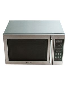 Magic Chef - 1.3 Cu. Ft. Mid-Size Microwave - Stainless Steel