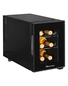 Magic Chef - 6-Bottle Wine Cellar - Black