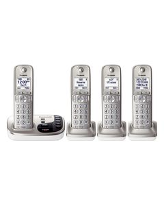 Panasonic - KX-TGD224N DECT 6.0 Expandable Cordless Phone System with Digital Answering System - Champagne Gold