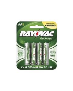 Rayovac - Rechargeable AA Batteries (8-Pack) - Green