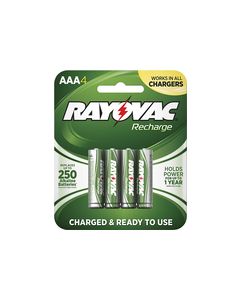 Rayovac - Rechargeable AAA Batteries (4-Pack) - Green