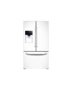 Samsung - 24.6 Cu. Ft. French Door Refrigerator with Thru-the-Door Ice and Water - White