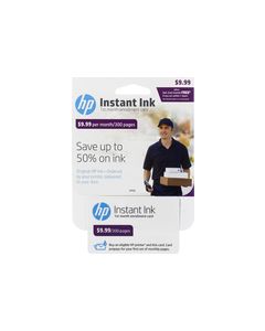 HP - Instant Ink 300-Page Monthly Plan for Select HP Printers