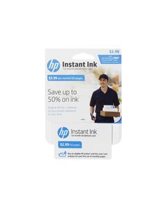 HP - Instant Ink 50-Page Monthly Plan for Select HP Printers