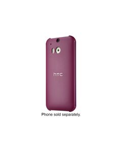 HTC - Dot View Case for HTC One (M8) Cell Phones - Purple