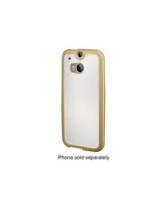 Insignia™ - Soft Shell Case for HTC One (M8) Cell Phones - Frost/Gold