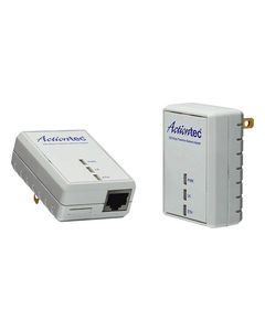 Actiontec - 500 Mbps Powerline Home Theater Network Adapter Kit - White