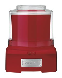 Cuisinart - 1-1/2-Quart Automatic Frozen Yogurt, Ice Cream and Sorbet Maker - Red