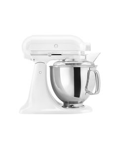 KitchenAid - Artisan Series Tilt-Head Stand Mixer - White-on-White