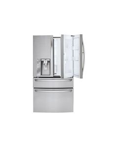 LG - Door-in-Door 29.9 Cu. Ft. 4-Door French Door Refrigerator with Thru-the-Door Ice and Water - Stainless Steel