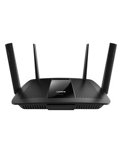 Linksys - Wireless-AC Dual-Band Smart Wi-Fi Router with 4-Port Gigabit Ethernet Switch - Black