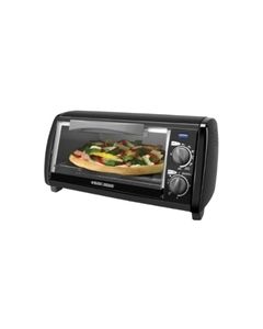 Black & Decker - 4 - Slice Toaster Oven - Black