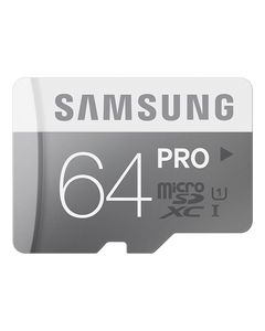 Samsung - 64GB microSD Class 10 UHS-1 Memory Card - Silver