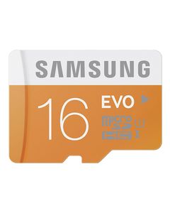 Samsung - 16GB microSD Class 10 UHS-1 Memory Card - Orange