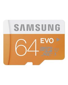 Samsung - 64GB microSD Class 10 UHS-1 Memory Card - Orange