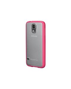 Insignia™ - Frosted Case for Samsung Galaxy S 5 Cell Phones - Clear/Pink