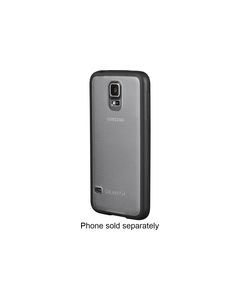 Insignia™ - Frosted Case for Samsung Galaxy S 5 Cell Phones - Clear/Black