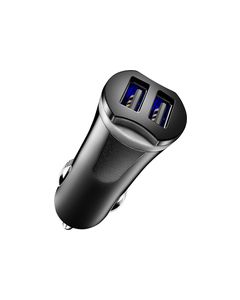 Insignia™ - 17W Vehicle Charger with 2 USB Ports - Black