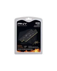 PNY - XLR8 2-Pack 4GB PC3-14900 DDR3 UDIMM Desktop Memory Kit - Black