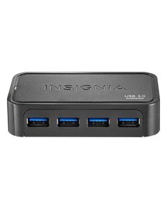 Insignia™ - 4-Port USB 3.0 Hub - Black