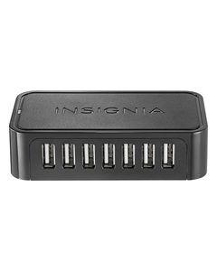 Insignia™ - 7-Port USB 2.0 Hub - Black