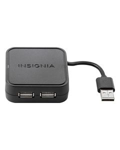 Insignia™ - 4-Port USB 2.0 Hub - Black