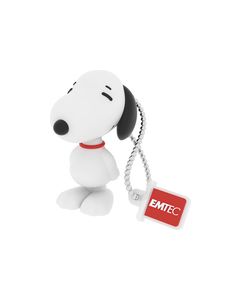 EMTEC - Snoopy 8GB USB 2.0 Flash Drive - White