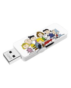 EMTEC - Peanuts Gang 8GB USB 2.0 Flash Drive - White