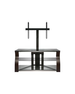 Bell'O - Triple Play TV Stand for Most Flat-Panel TVs Up to 55" - Espresso