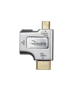 Rocketfish™ - HDMI-to-Micro-/Mini-HDMI Adapter - Silver/Gold