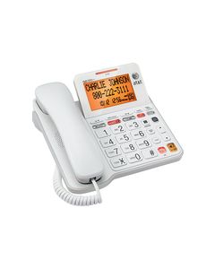 AT&T - AT CL4940 Corded Phone With Digital Answering System - White