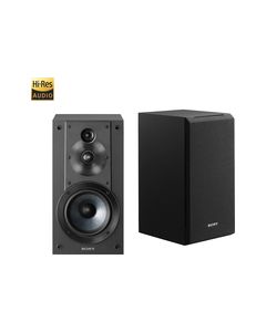 Sony - Core Series 5" 3-Way Bookshelf Speakers (Pair) - Black