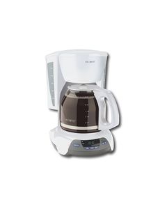 Mr. Coffee - 12-Cup Programmable Coffeemaker - White