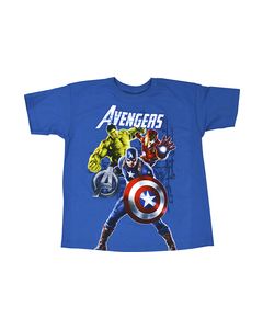 Marvel - Avengers Group Shot Children's T-Shirt (Small/Medium) - Turquoise