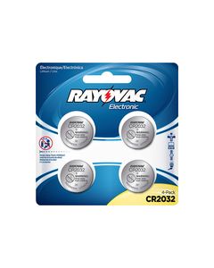 Rayovac - Lithium 2032 Batteries (4-Pack) - Silver