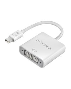 Insignia™ - Mini DisplayPort-to-DVI Adapter - White