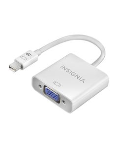 Insignia™ - Mini DisplayPort-to-VGA Adapter - White