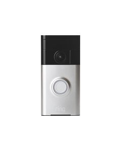 Ring - Wi-Fi Smart Video Doorbell - Satin Nickel