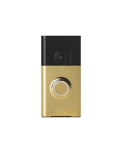 Ring - Wi-Fi Smart Video Doorbell - Polished Brass