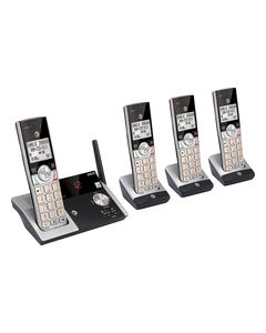 AT&T - CL82415 DECT 6.0 Expandable Cordless Phone with Digital Answering System - Silver/Black