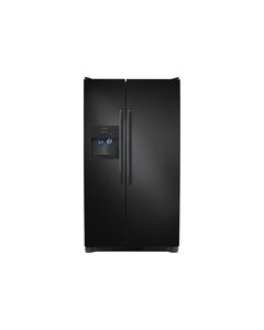 Frigidaire - 22.6 Cu. Ft. Side-by-Side Refrigerator with Thru-the-Door Ice and Water - Ebony Black