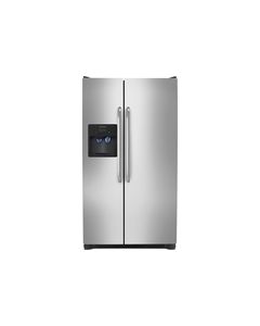 Frigidaire - 25.6 Cu. Ft. Side-by-Side Refrigerator with Thru-the-Door Ice and Water - Stainless-Steel