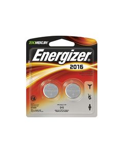 Energizer - 2016 3-Volt Lithium Battery (2-Pack) - Silver