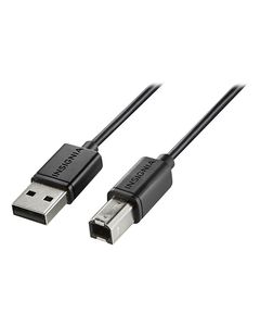 Insignia™ - 10' USB 2.0 A-Male-to-B-Male Cable - Black