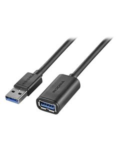 Insignia™ - 3' USB 3.0 Type-A-Female-to-Type-A-Male Cable - Black