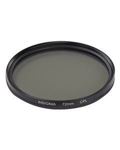 Insignia™ - 72mm Circular Polarizer Lens Filter - Clear