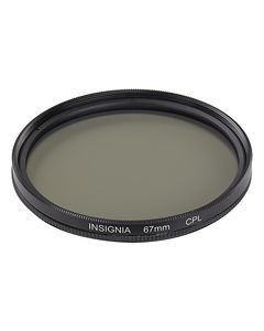 Insignia™ - 67mm Circular Polarizer Lens Filter - Clear